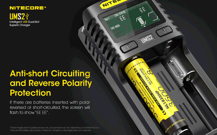 UMS2 Charger - 3A - Nitecore Singapore