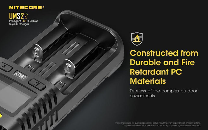 UMS2 Charger - 3A - Nitecore Singapore