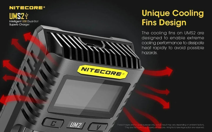 UMS2 Charger - 3A - Nitecore Singapore