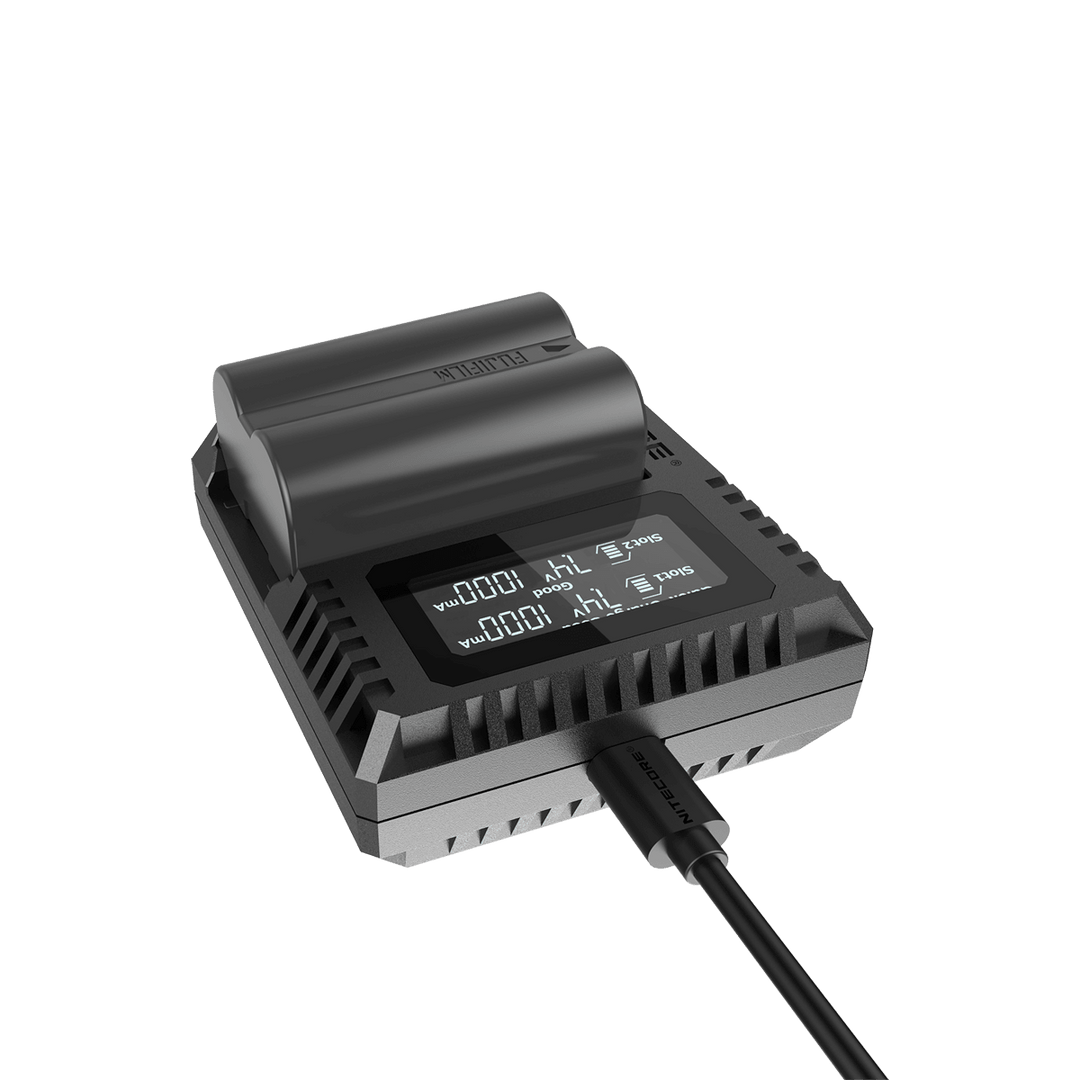FX3 (Fujifilm NP-W235) Dual-Slot Battery Charger - Nitecore Singapore