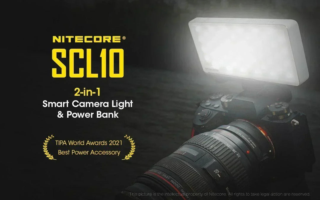 SCL10 - 2-in-1 Light & Power Bank (10,000mAh 18W) - Nitecore Singapore