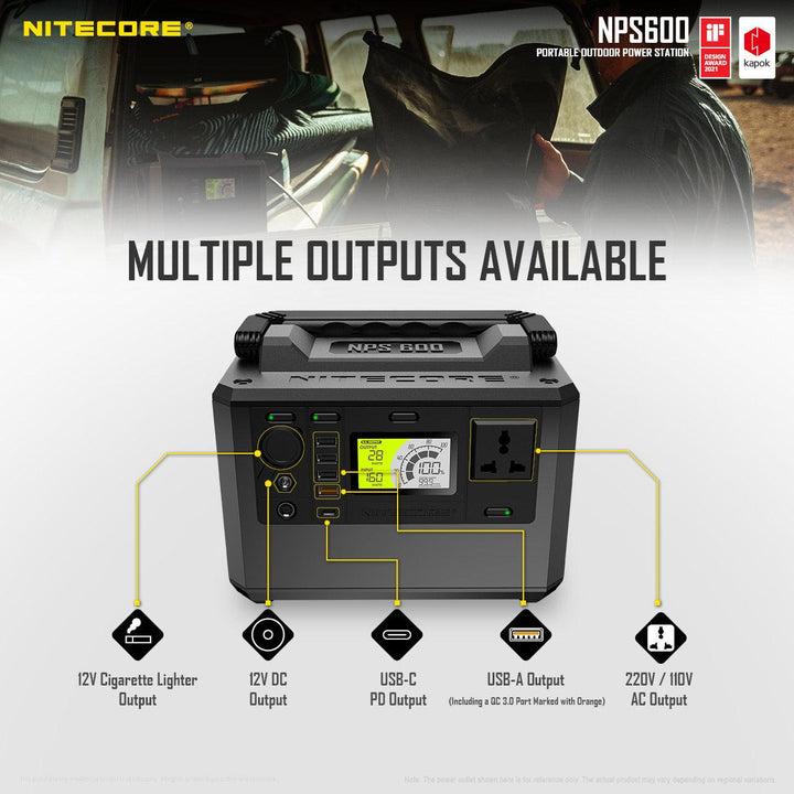 NPS600 (594Wh) Portable Power Station - Nitecore Singapore