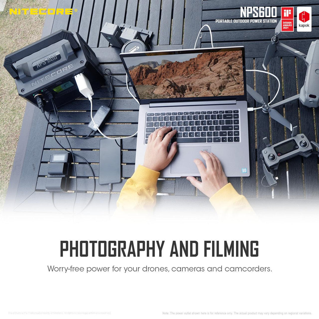 NPS600 (594Wh) Portable Power Station - Nitecore Singapore