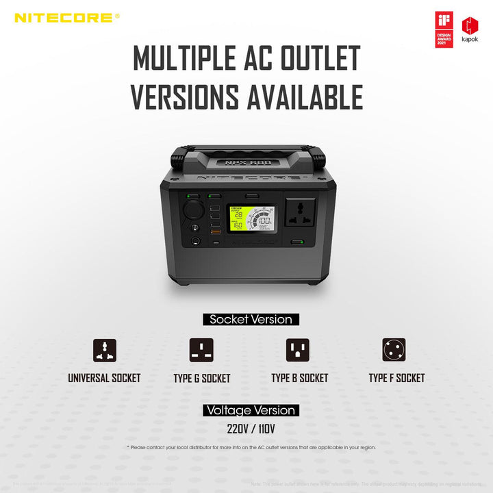 NPS600 (594Wh) Portable Power Station - Nitecore Singapore