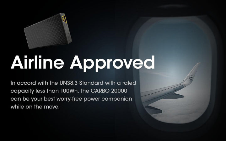 CARBO 20000 Carbon Fiber Energy Brick (20,000mAh 3A) - Nitecore Singapore