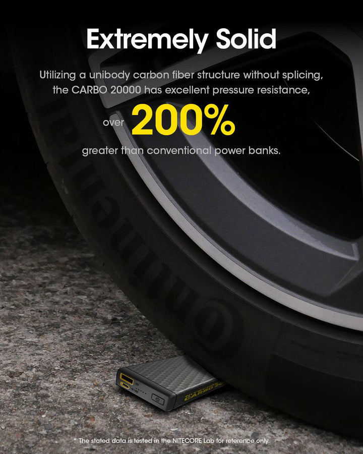 CARBO 20000 Carbon Fiber Energy Brick (20,000mAh 3A) - Nitecore Singapore