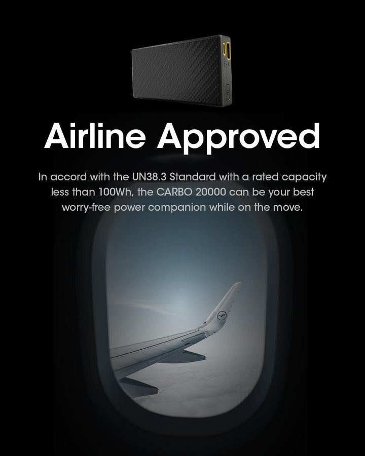 CARBO 20000 Carbon Fiber Energy Brick (20,000mAh 3A) - Nitecore Singapore