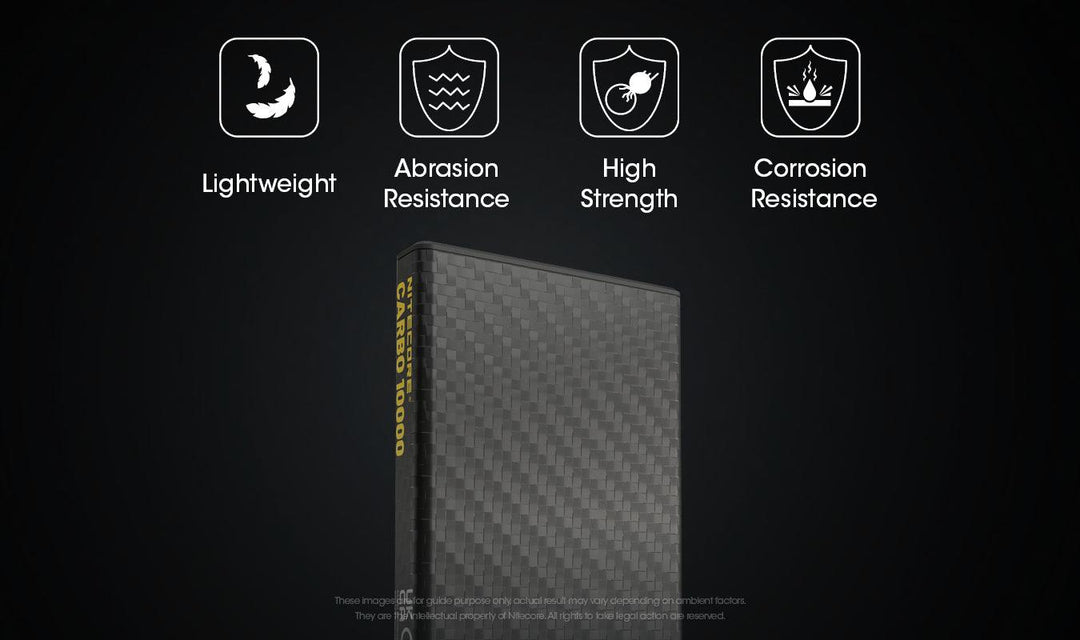 CARBO 10000 Carbon Fiber Energy Brick (10,000mAh 3A) - Nitecore Singapore