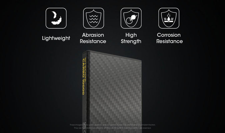 CARBO 10000 Carbon Fiber Energy Brick (10,000mAh 3A) - Nitecore Singapore