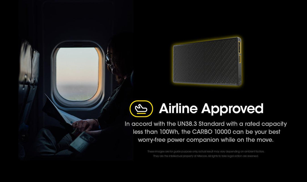CARBO 10000 Carbon Fiber Energy Brick (10,000mAh 3A) - Nitecore Singapore