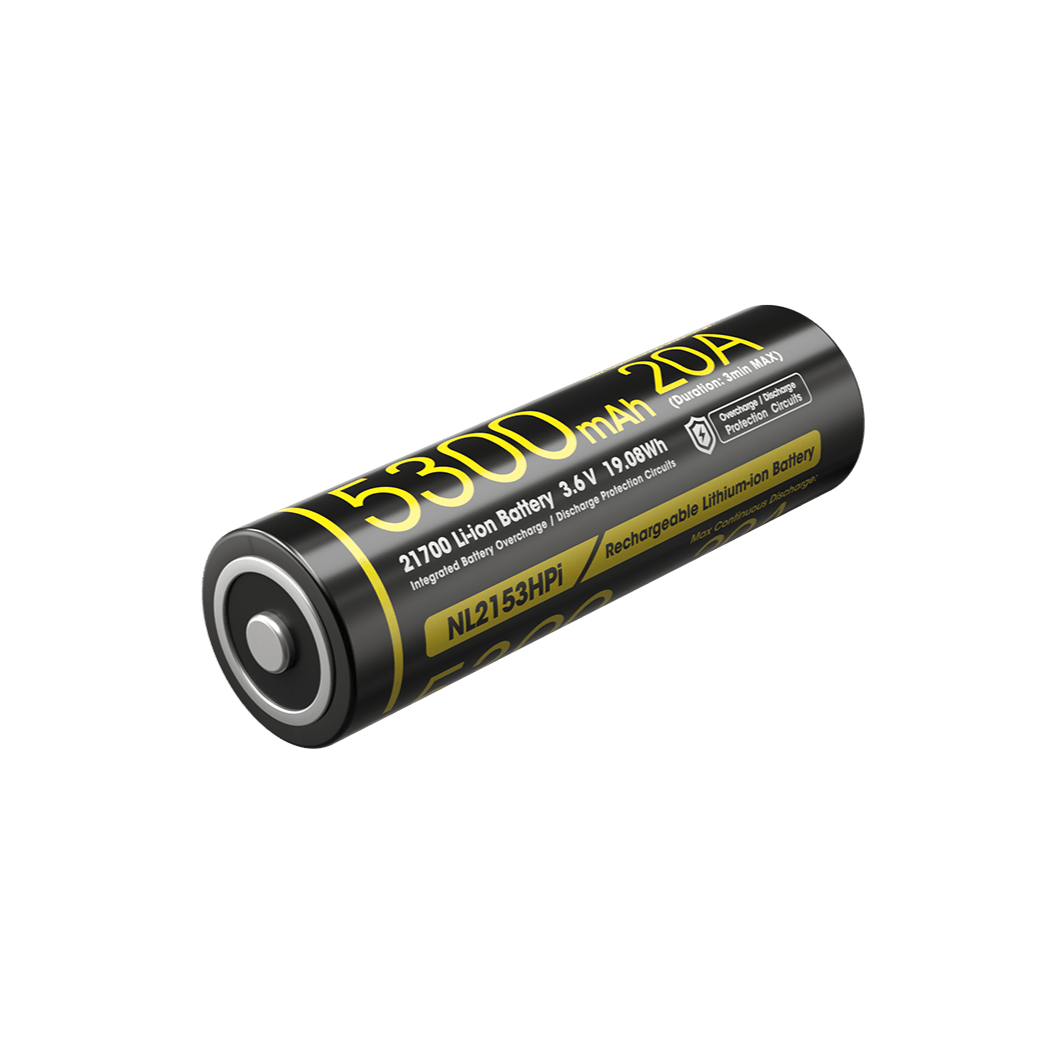 NL2153HPi (21700 - 5300mAh - 20A) – Nitecore Singapore