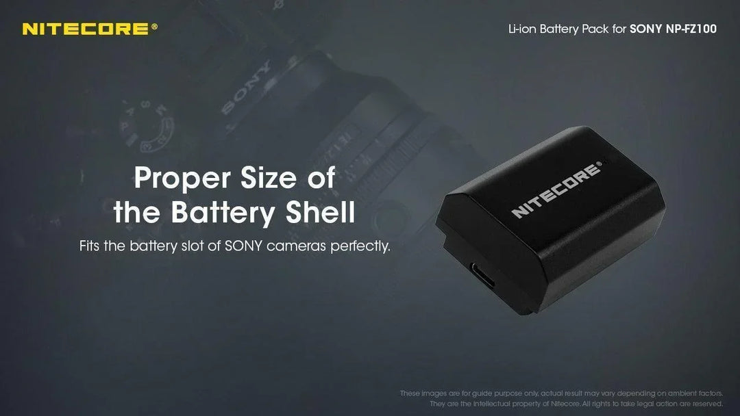 NP-FZ100C (2400mAh) Battery Pack for Sony - Nitecore Singapore