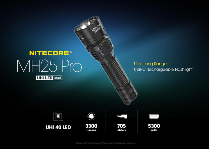 MH25 PRO - 3300 lumens - Nitecore Singapore