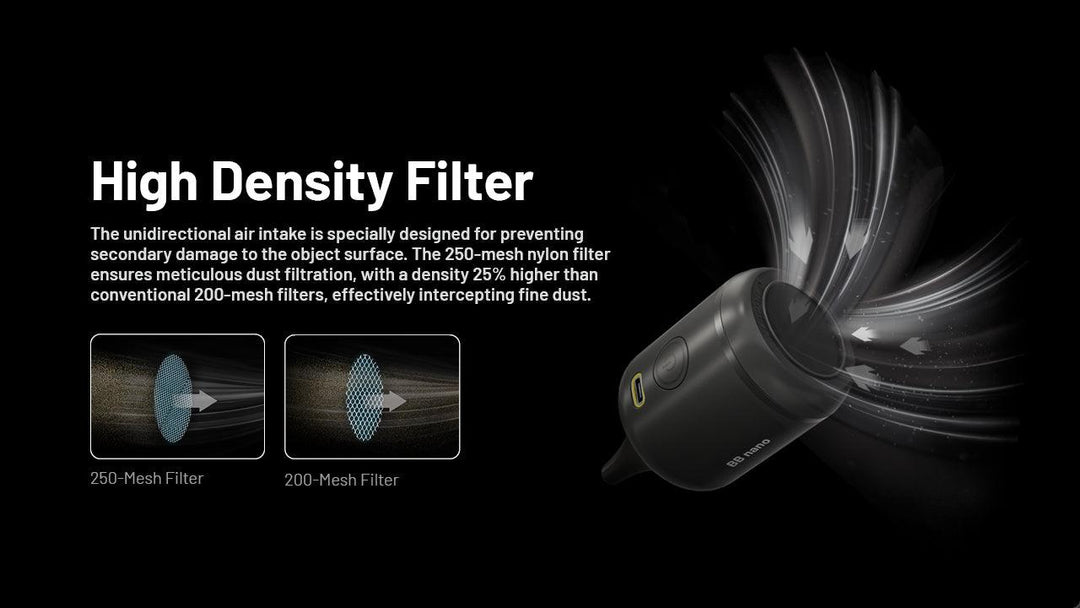 BB Nano - Electronic Blower / Vacuum (40km/h) - Nitecore Singapore