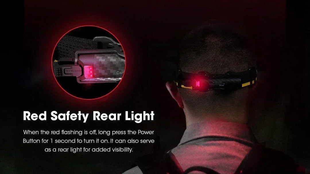 Carbon Battery 6K Headband Kit (6,000mAh 2A) - Nitecore Singapore