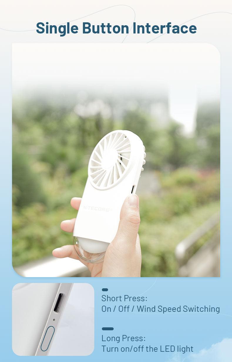 NEF02 - Personal LED Fan (1,200mAh) - Nitecore Singapore