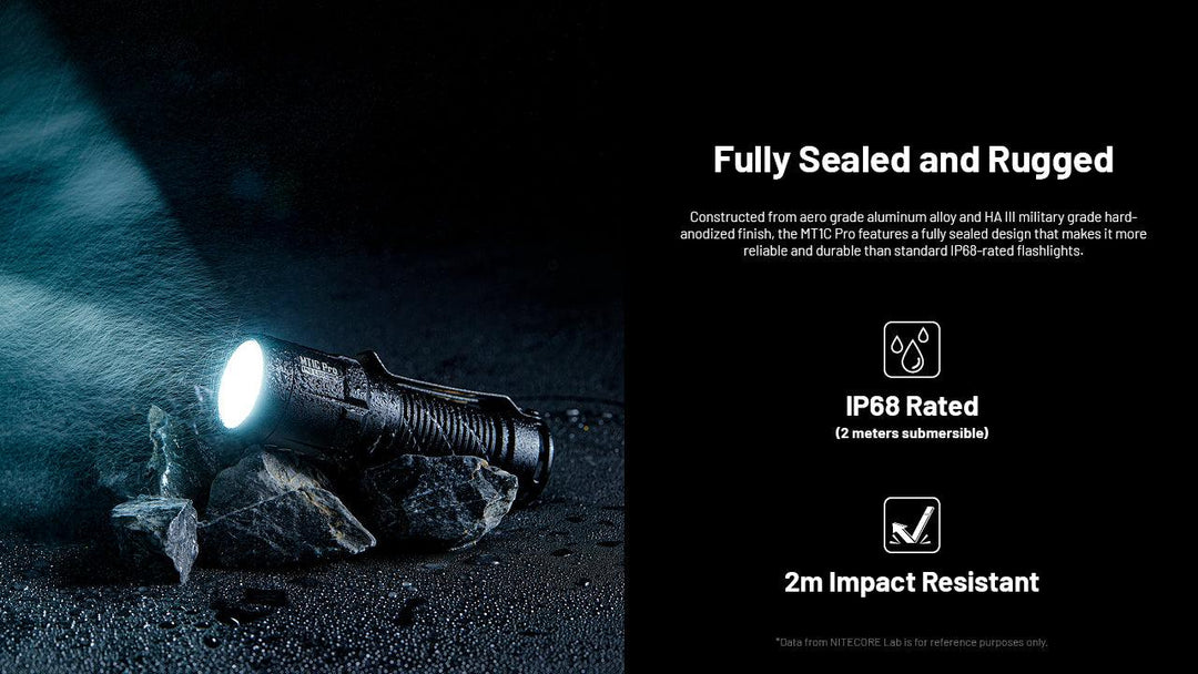 MT1C PRO - 1000 lumens - Nitecore Singapore