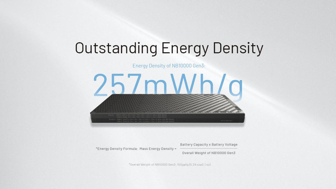 NB10000 Carbon Fiber Energy Brick (10,000mAh 3A GEN3) - Nitecore Singapore