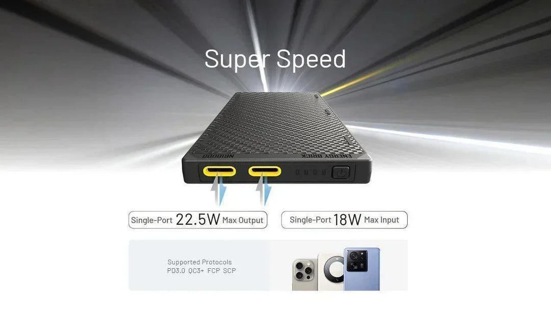 NB10000 Carbon Fiber Energy Brick (10,000mAh 3A GEN3) - Nitecore Singapore