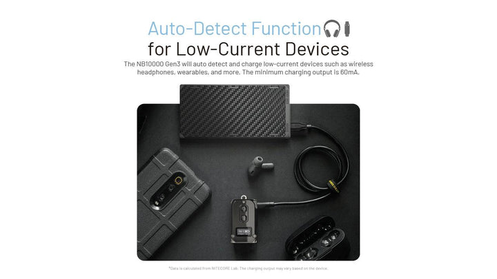 NB10000 Carbon Fiber Energy Brick (10,000mAh 3A GEN3) - Nitecore Singapore
