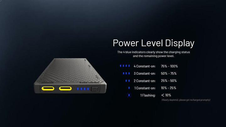 NB10000 Carbon Fiber Energy Brick (10,000mAh 3A GEN3) - Nitecore Singapore