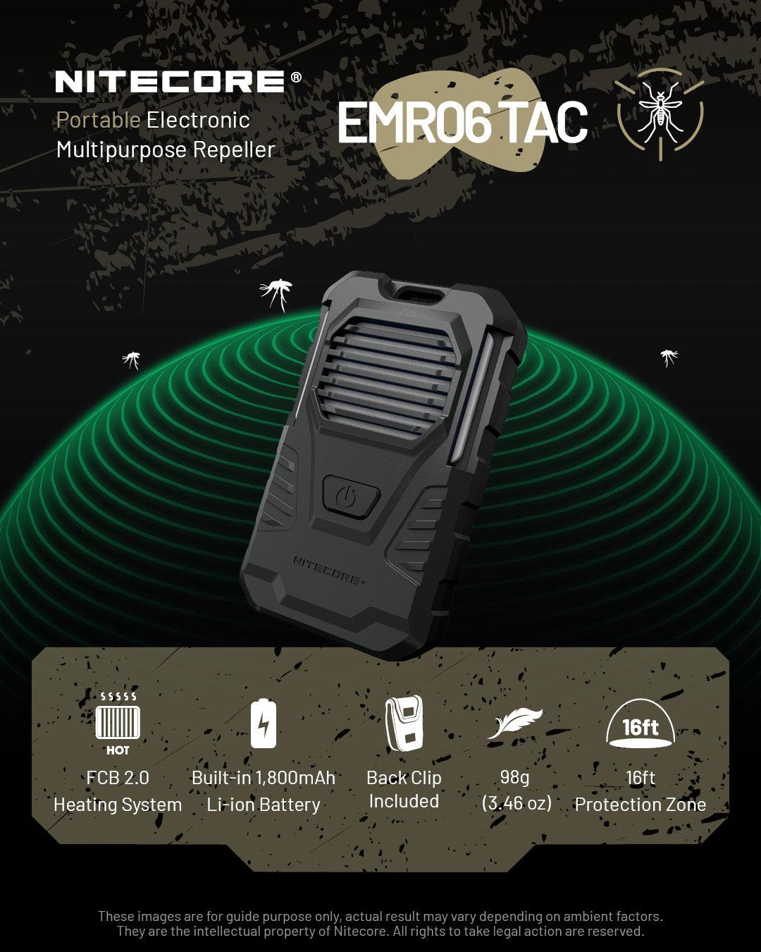 EMR06 TAC Electronic Mosquito Repellent - Nitecore Singapore
