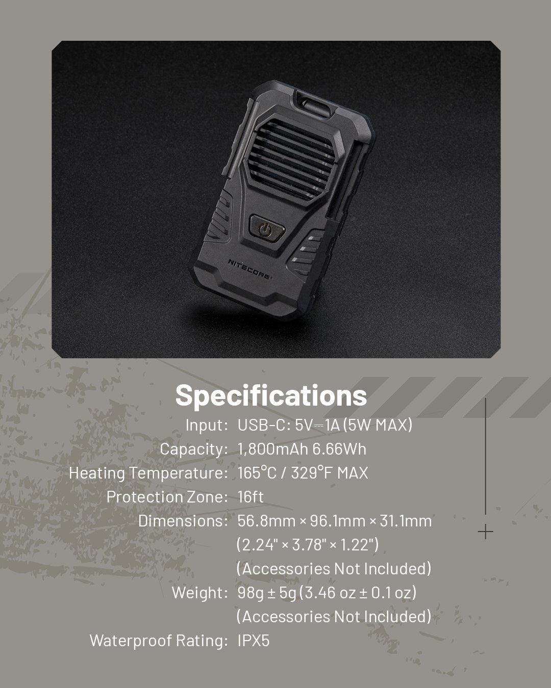 EMR06 TAC Electronic Mosquito Repellent - Nitecore Singapore