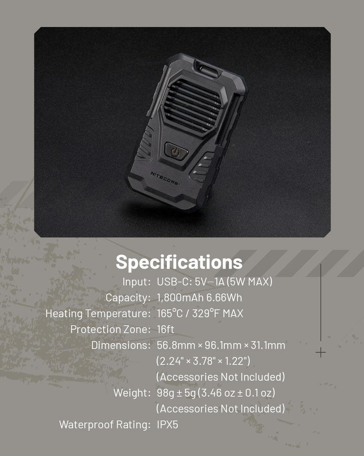 EMR06 TAC Electronic Mosquito Repellent - Nitecore Singapore