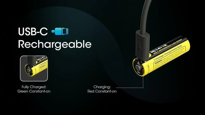 NL1411R (1100mAh - 3A) for MT1A PRO - Nitecore Singapore