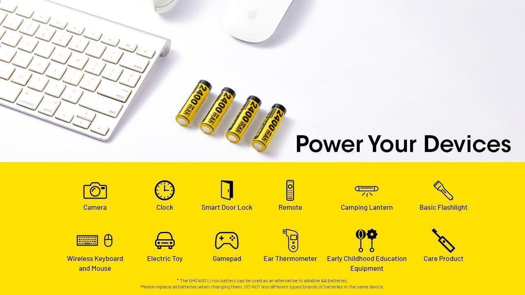 NH2400 (AA - 2400mAh - 1.5V) - Nitecore Singapore