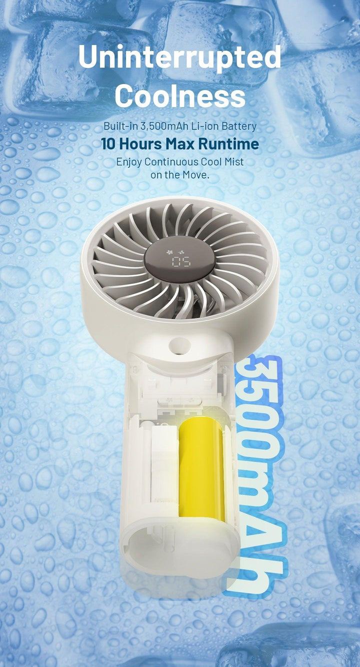 izzCool 30 (Blue) - Foldable Air Conditioner Fan (3,500mAh)