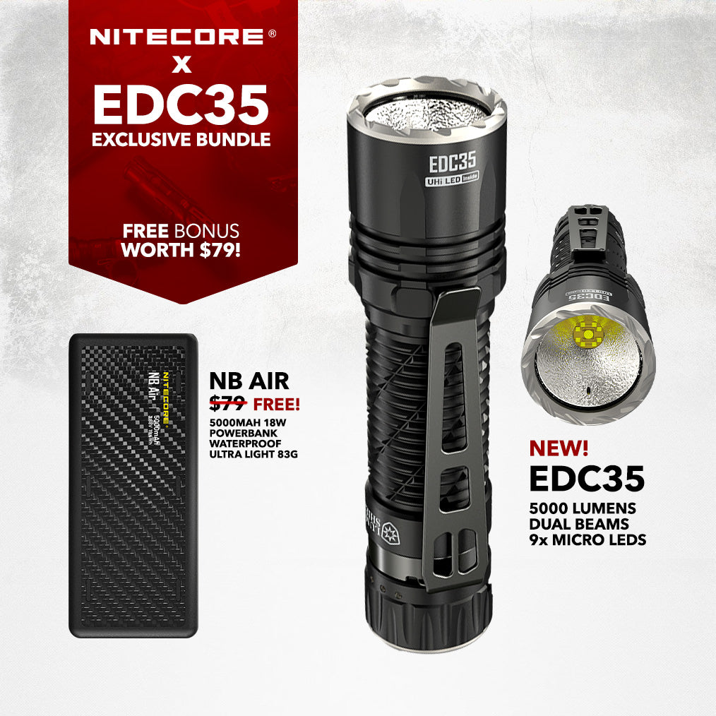 EDC35 - 5000 lumens (Bundle)