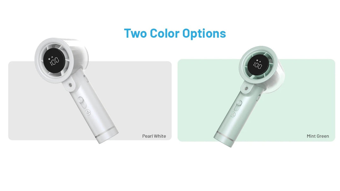 izzCool 20 PRO (Green) - Handheld Air Conditioner Fan (5,000mAh)
