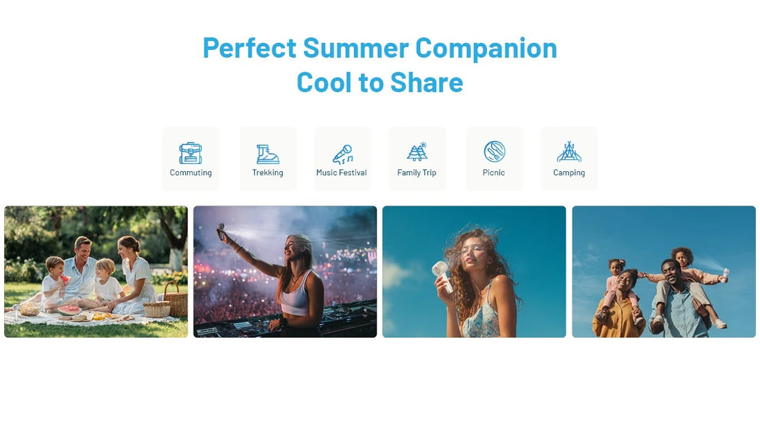 izzCool 20 PRO (Green) - Handheld Air Conditioner Fan (5,000mAh)
