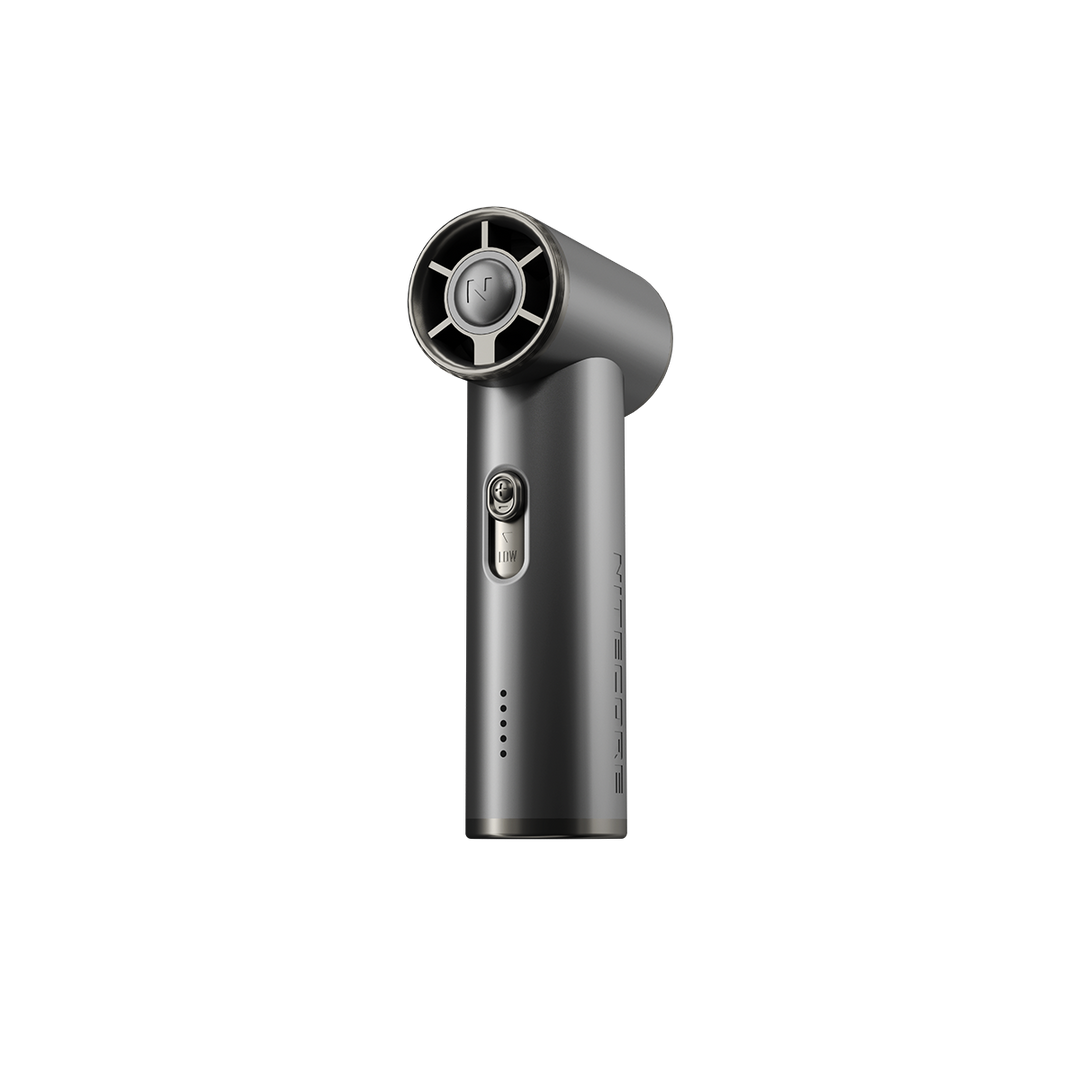 NEF01 (Black) - Mini High-Speed Handheld Fan (4,000mAh)
