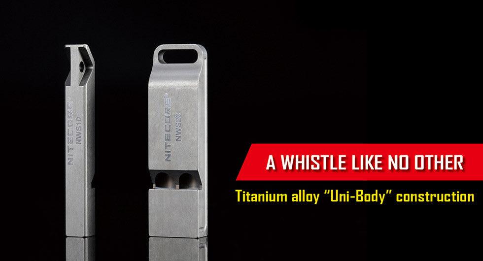 Titanium Whistle NWS10 - 120db - Nitecore Singapore