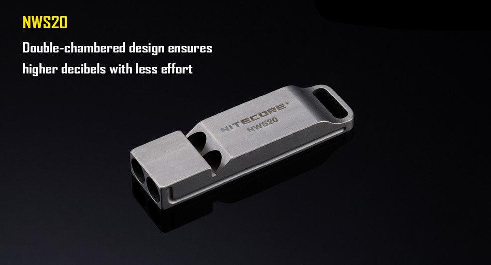 Titanium Whistle NWS10 - 120db - Nitecore Singapore