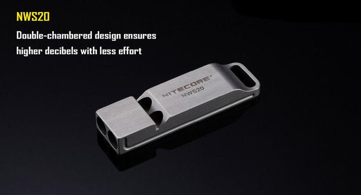Titanium Whistle NWS10 - 120db - Nitecore Singapore