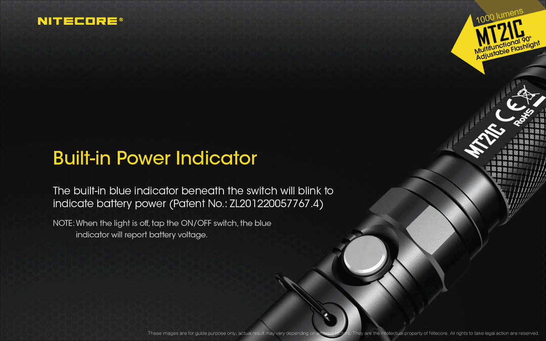 MT21C - 1000 lumens - Nitecore Singapore