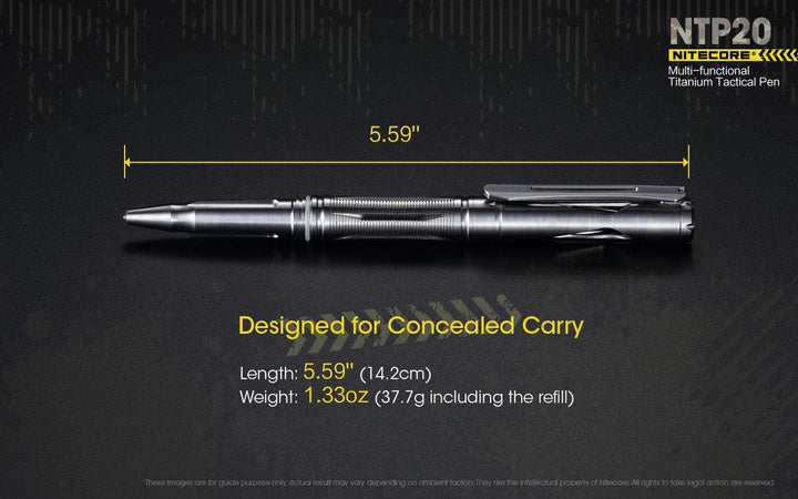 Titanium Tactical Pen NTP20 - Nitecore Singapore