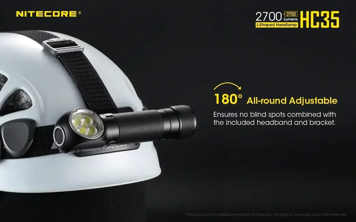 HC35 Headlamp - 2700 lumens - Nitecore Singapore