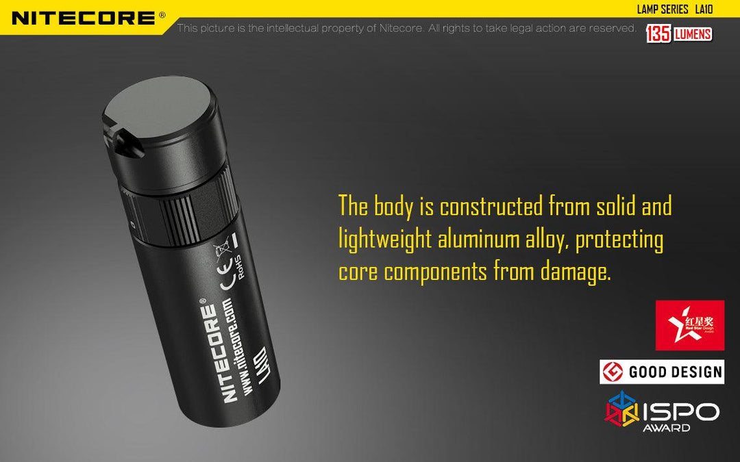 LA10 - 135 lumens - Nitecore Singapore