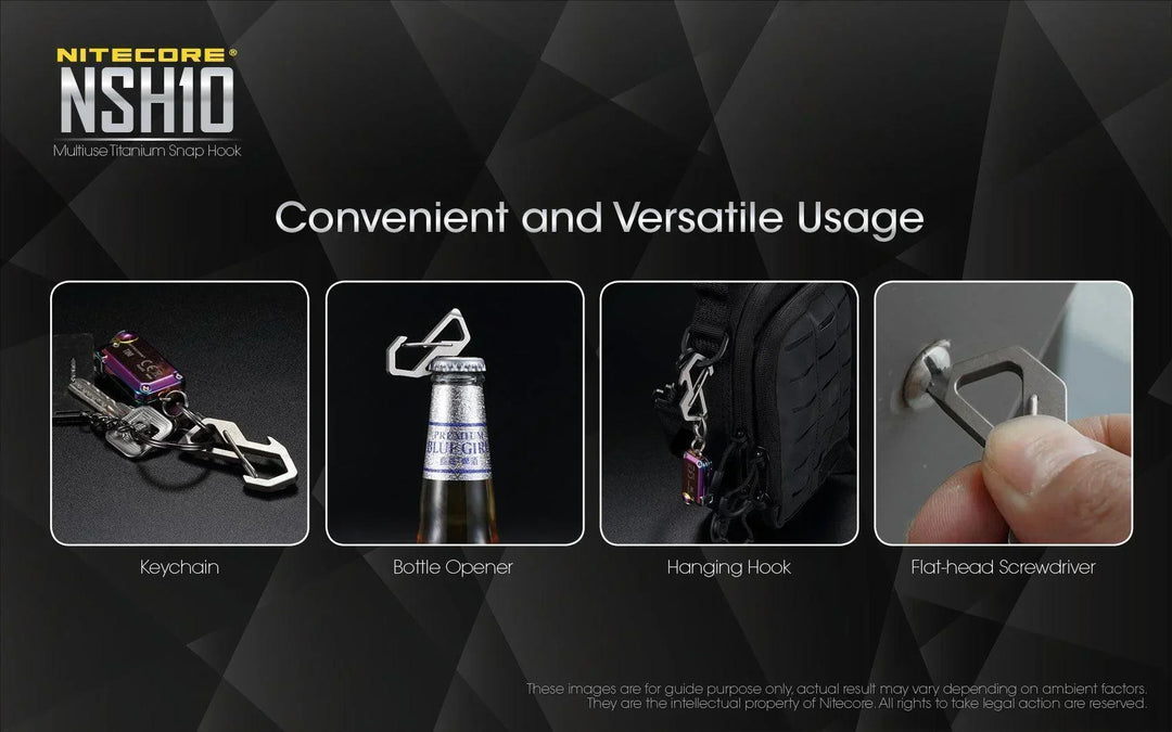Titanium S-Hook NSH10 - Nitecore Singapore
