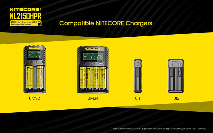 NL2150HPR (21700 - 5000mAh - 15A) - Nitecore Singapore
