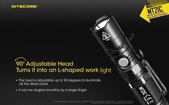 MT21C - 1000 lumens (Bundle) - Nitecore Singapore