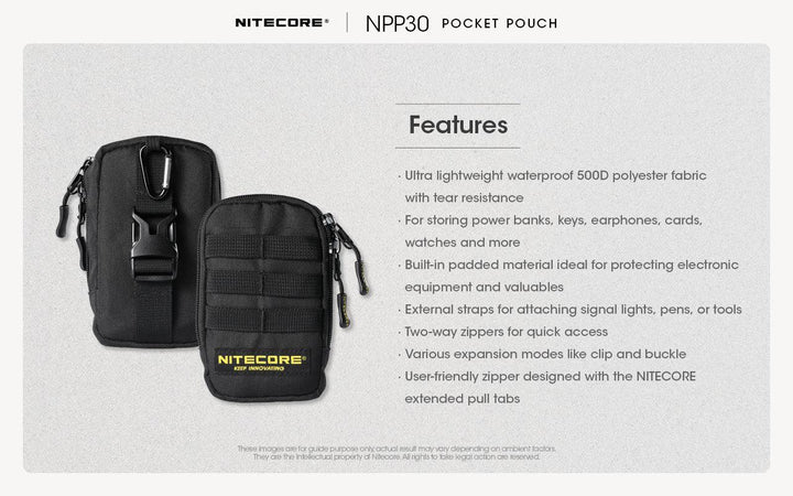NPP30 - Pocket Pouch - Nitecore Singapore
