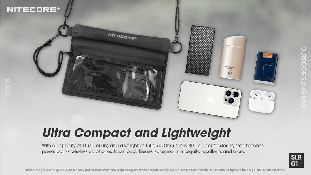 SLB01 Waterproof Pouch - 1L Capacity - Nitecore Singapore