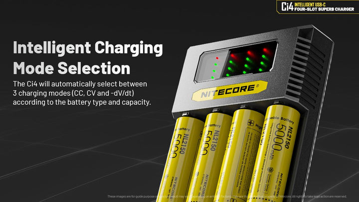 Ci4 Charger (USB-C 3A 18W) - Nitecore Singapore