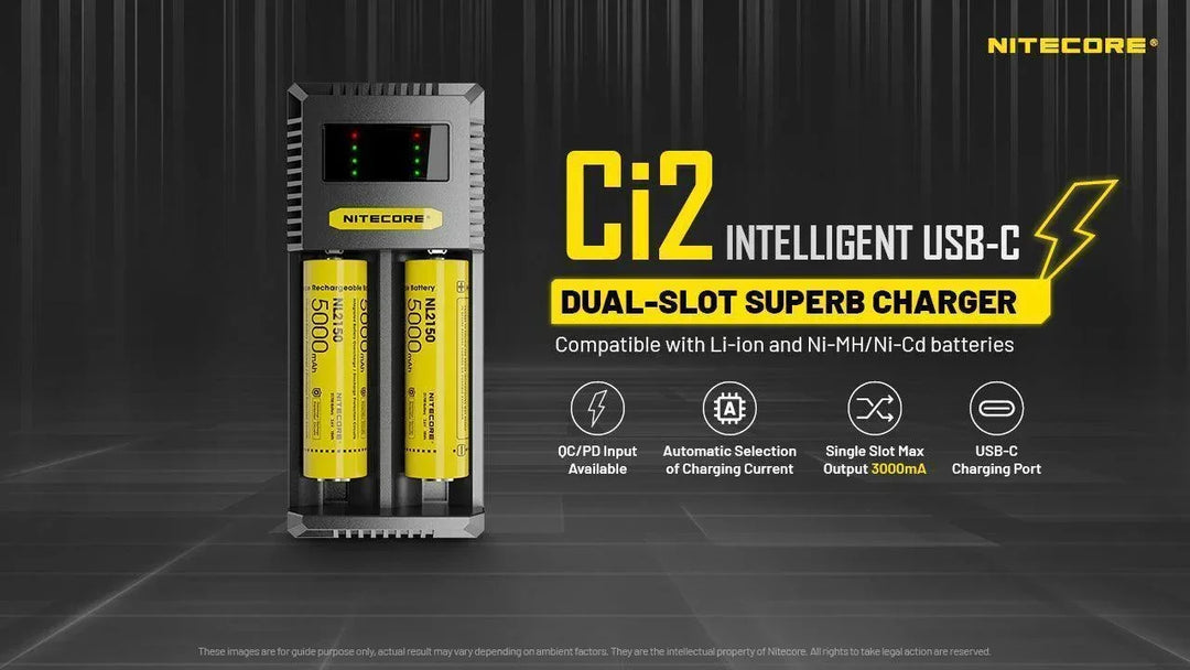 Ci2 Charger (USB-C 3A 18W) - Nitecore Singapore