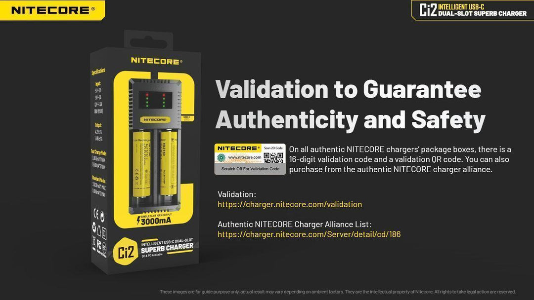 Ci2 Charger (USB-C 3A 18W) - Nitecore Singapore